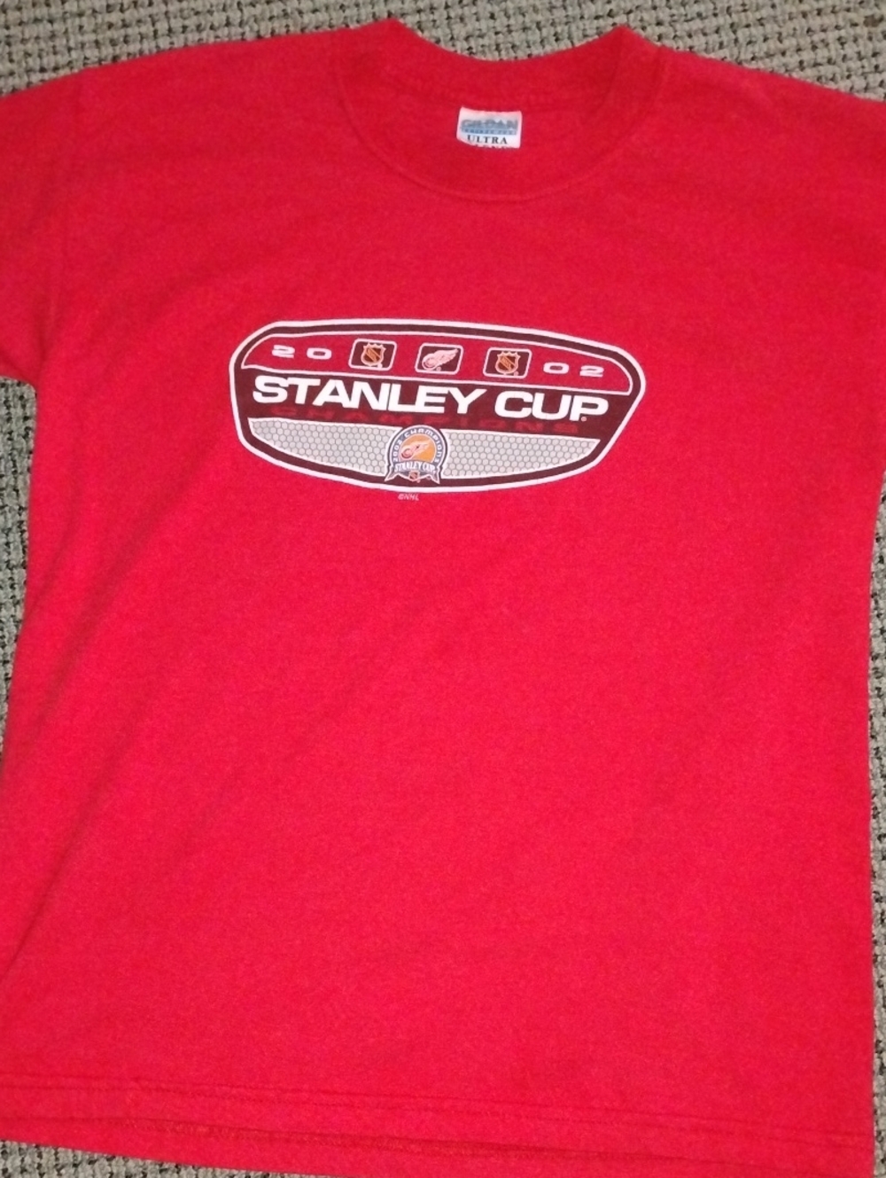 Gildan Red Stanley Cup 2002 Graphic Tee